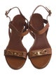 Celine Leather Slingback Sandals