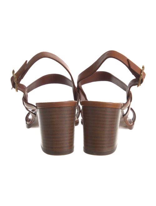 Celine Leather Slingback Sandals