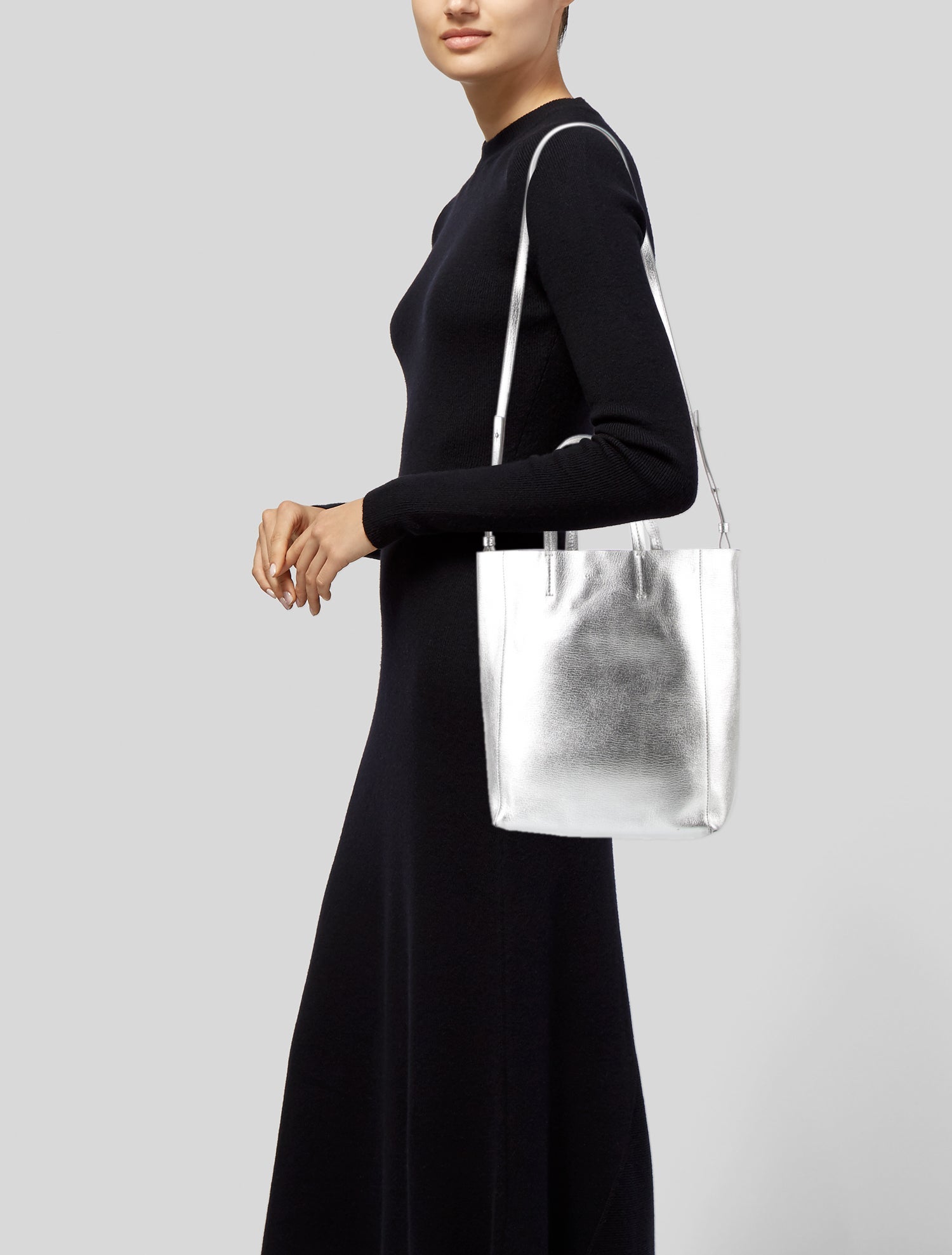 Celine Leather Vertical Cabas