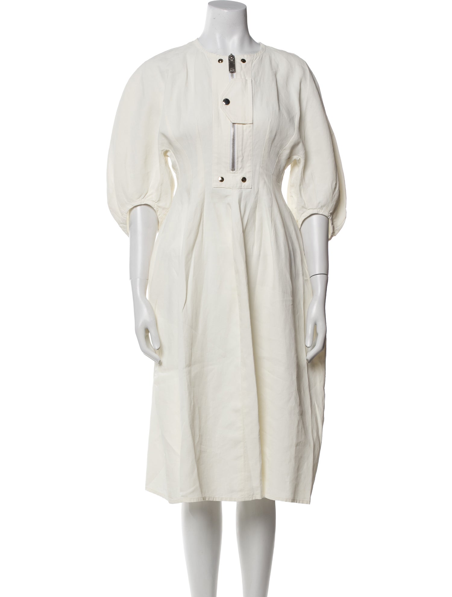 Celine Linen Midi Length Dress