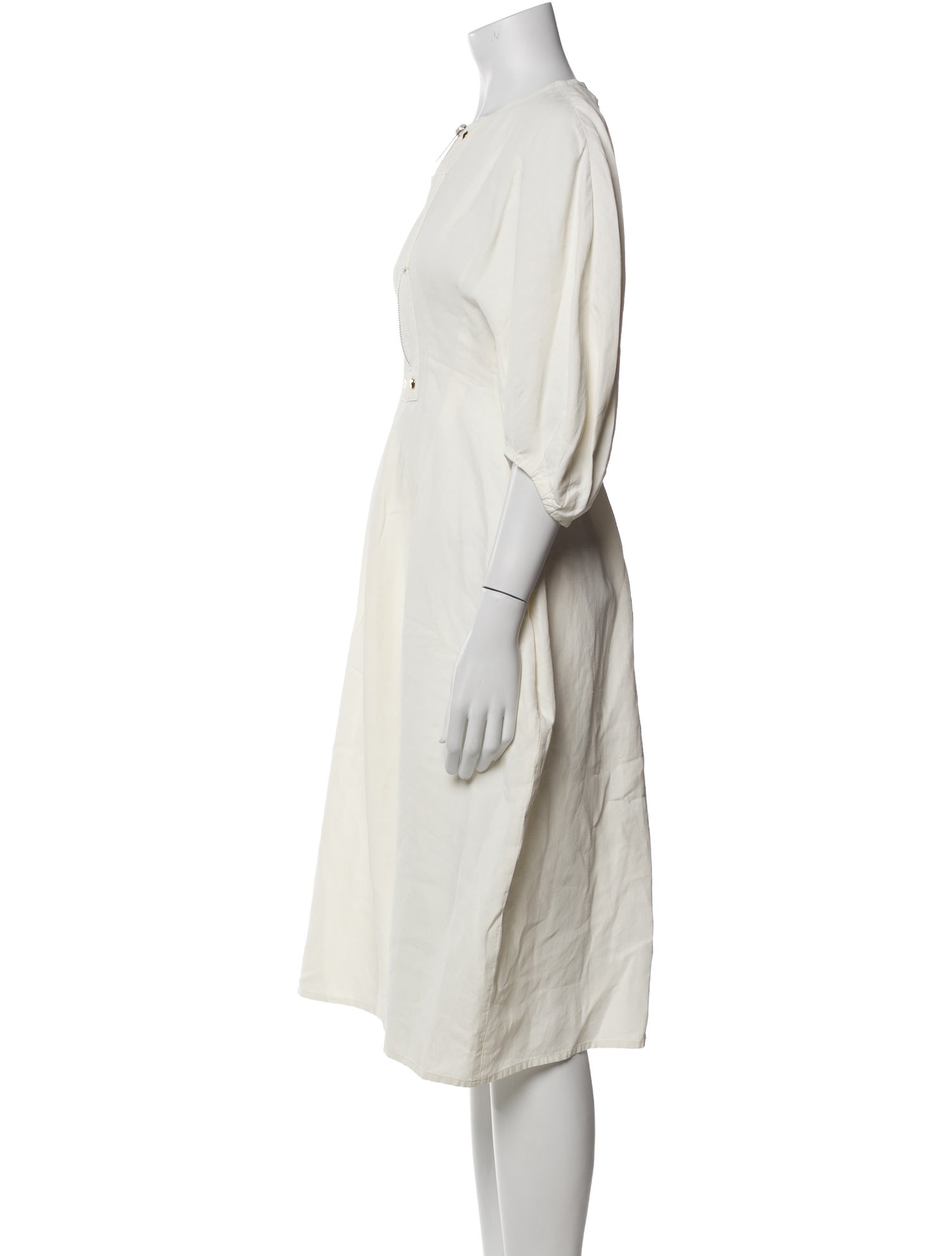 Celine Linen Midi Length Dress