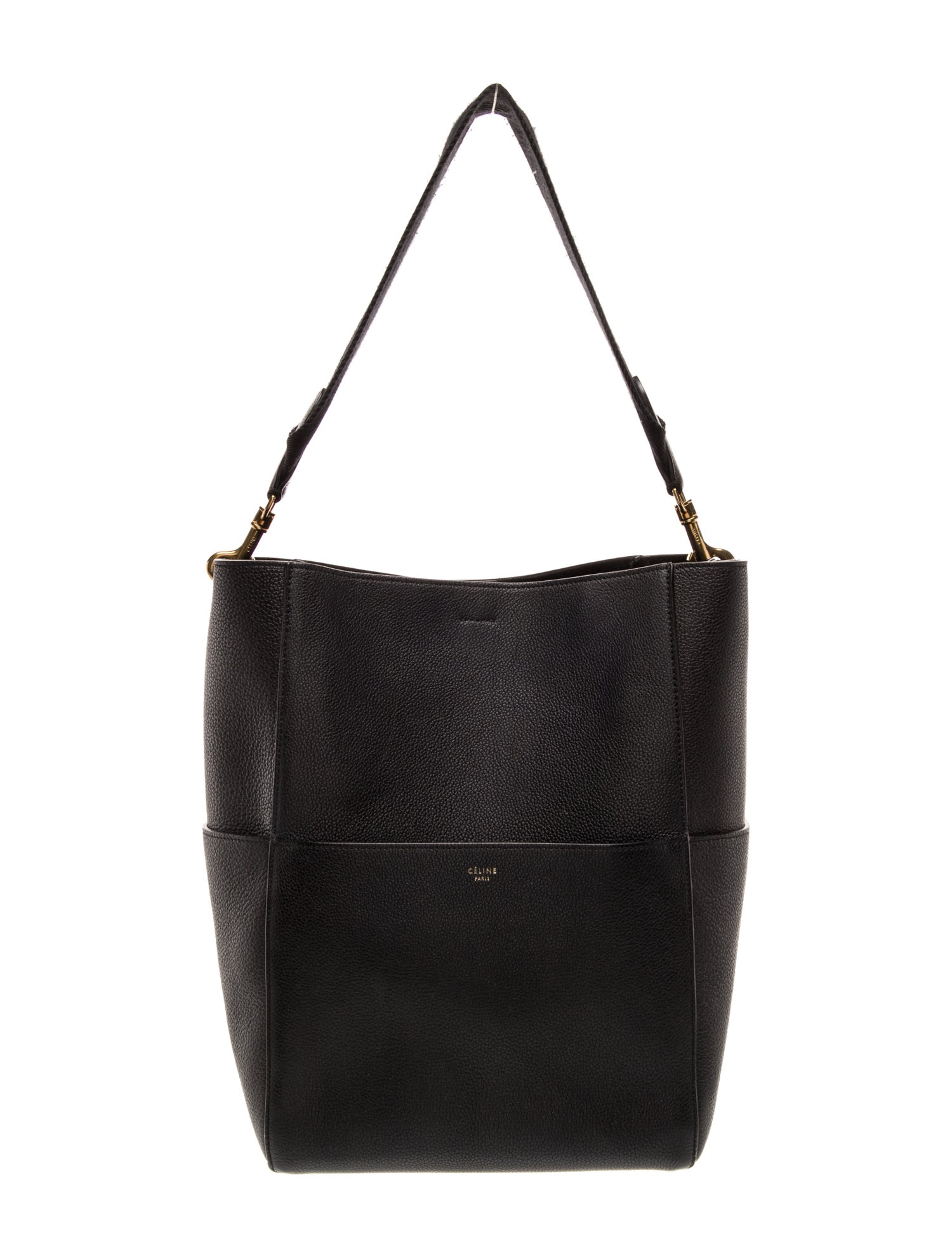 Celine Leather Seau Sangle