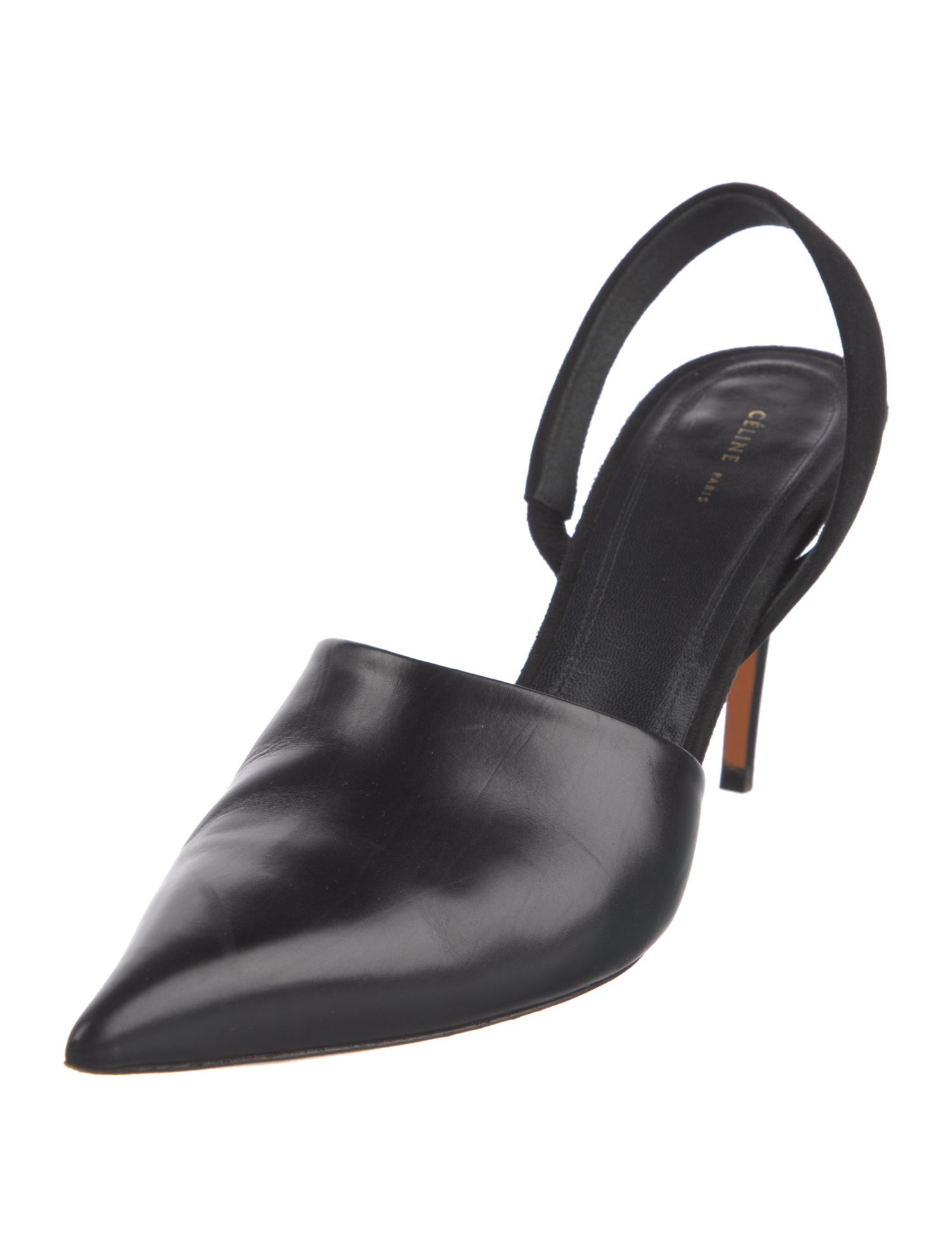 Celine Leather Slingback Pumps