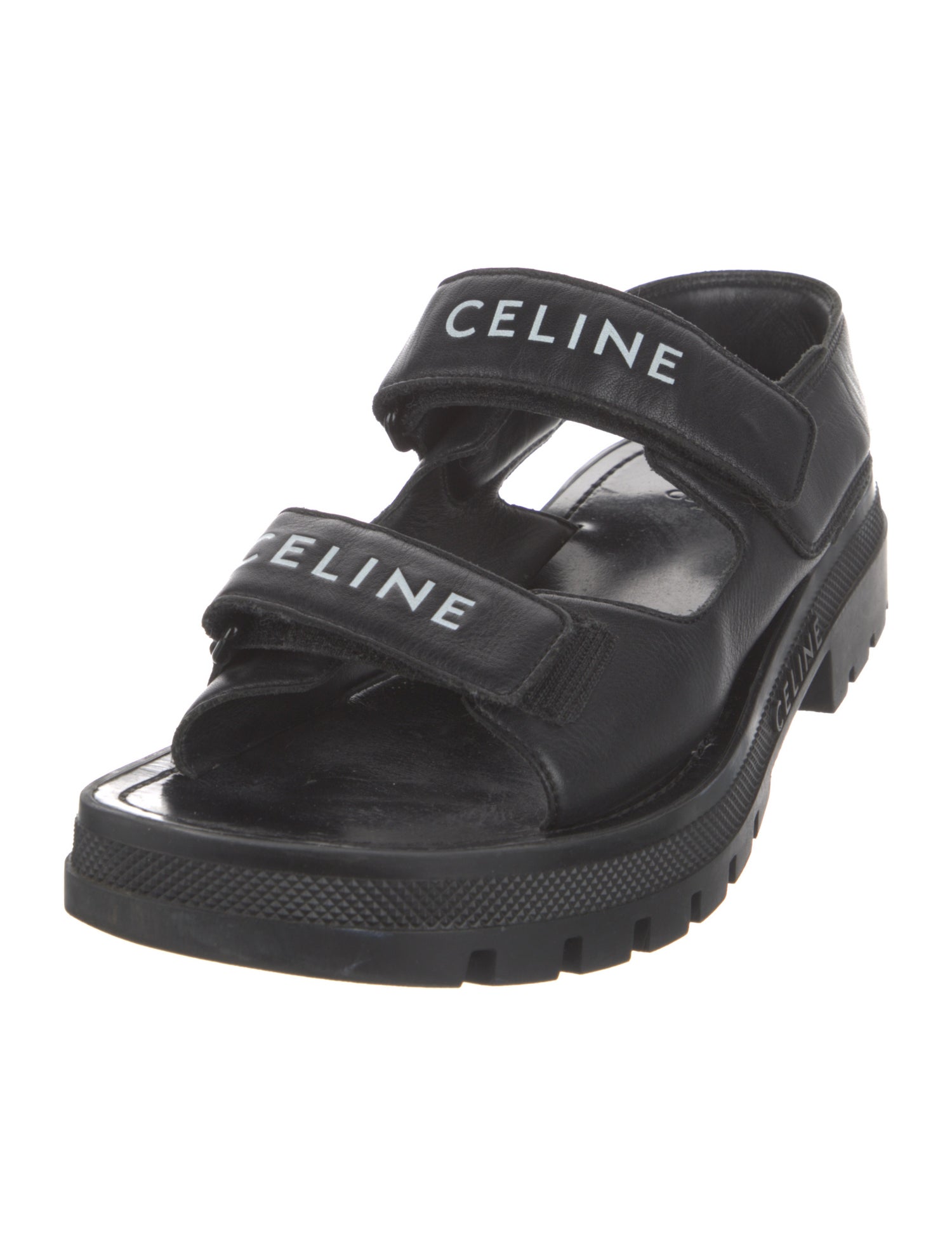 Celine Leather Printed Espadrilles