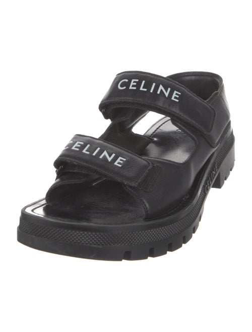 Celine Leather Printed Espadrilles