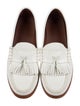 Celine Leather Tassel Accents Loafers