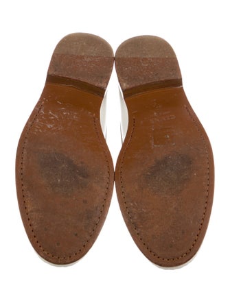 Celine Leather Tassel Accents Loafers