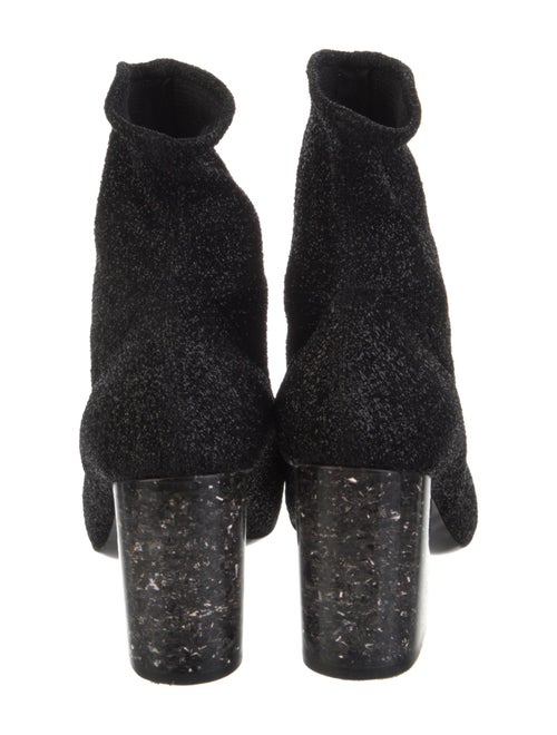 Celine Colorblock Pattern Glitter Accents Sock Boots