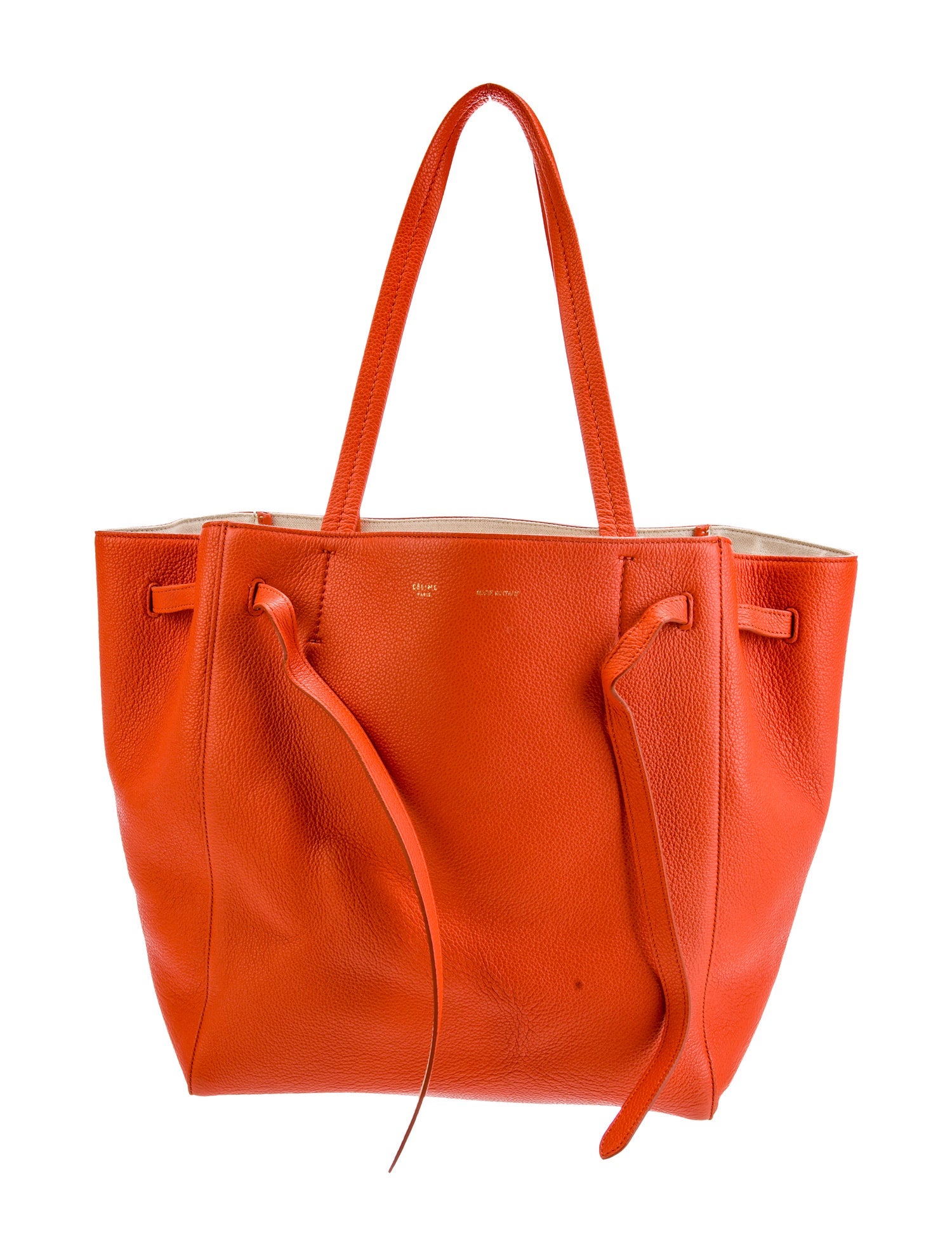 Celine Leather Cabas Phantom w/Belt Small