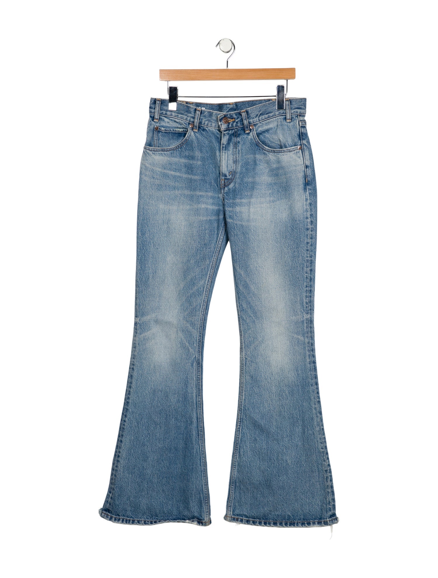 Celine Mid-Rise Wide Leg Jeans