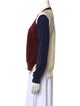 Celine Wool Colorblock Pattern Sweater