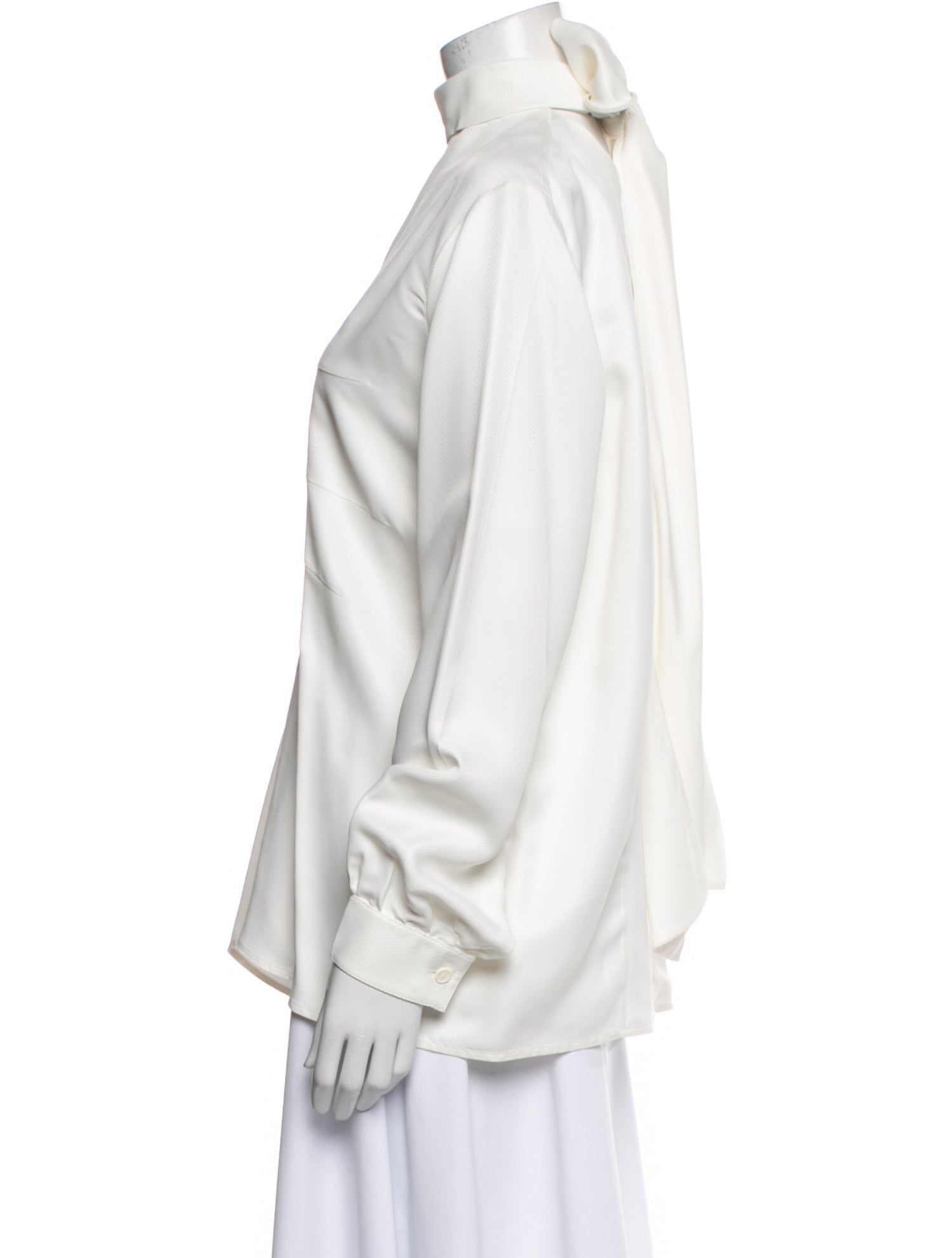 Celine Mock Neck Long Sleeve Blouse