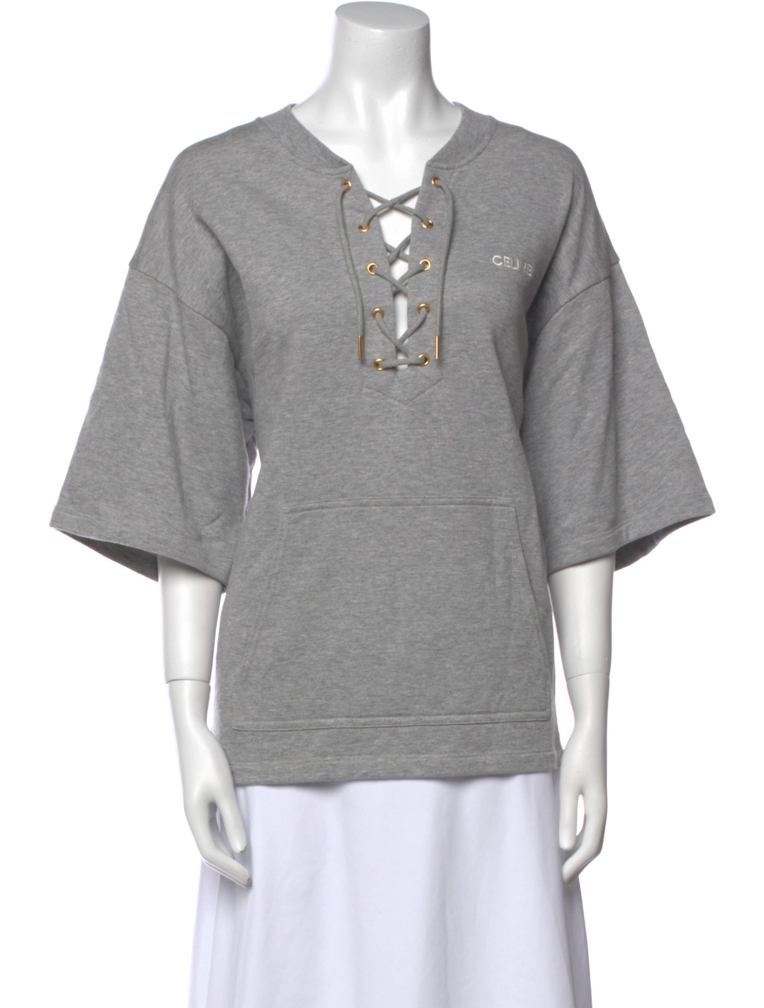 Celine 2024 V-Neck Sweatshirt