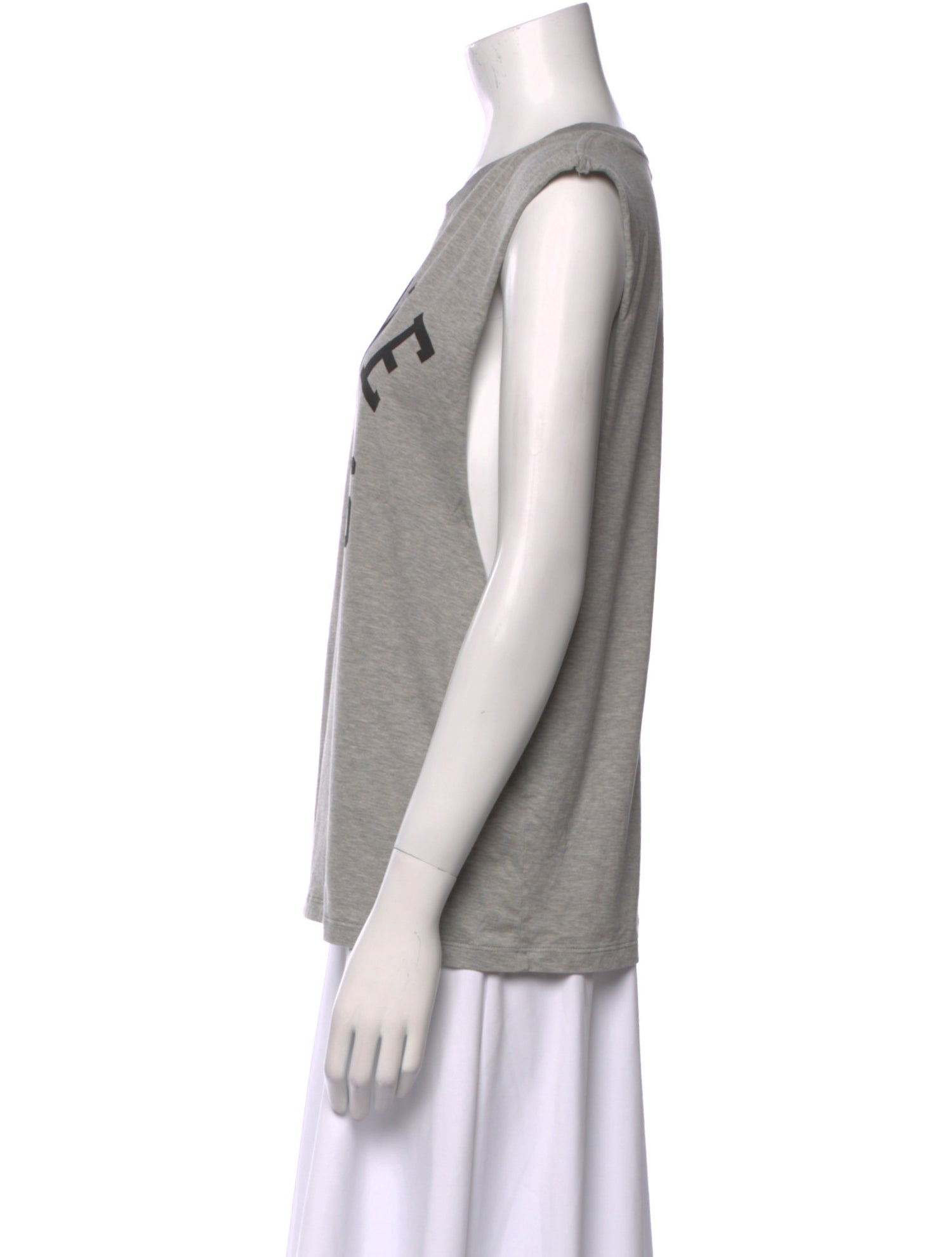 Celine Graphic Print Crew Neck Top