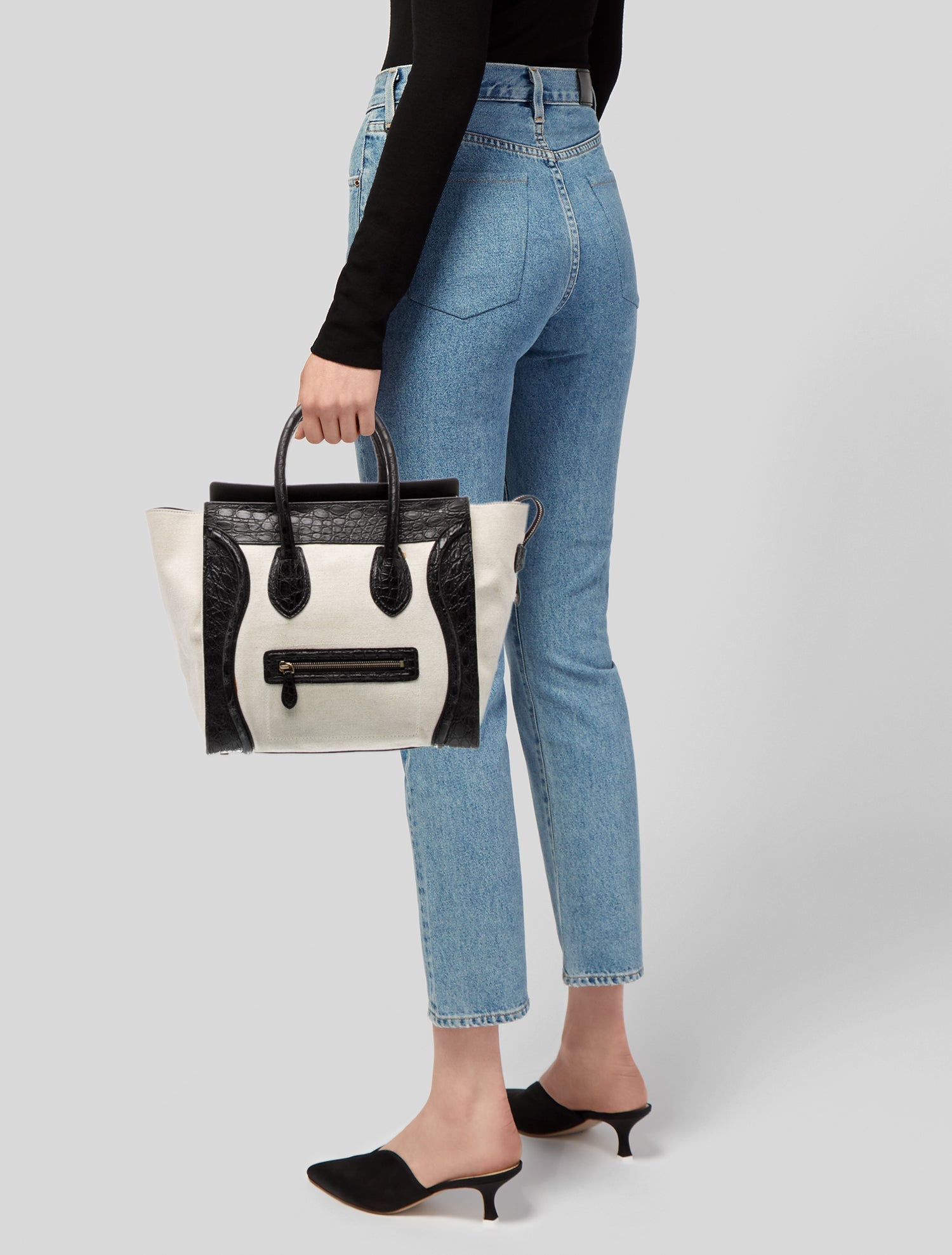 Celine Canvas Luggage Micro