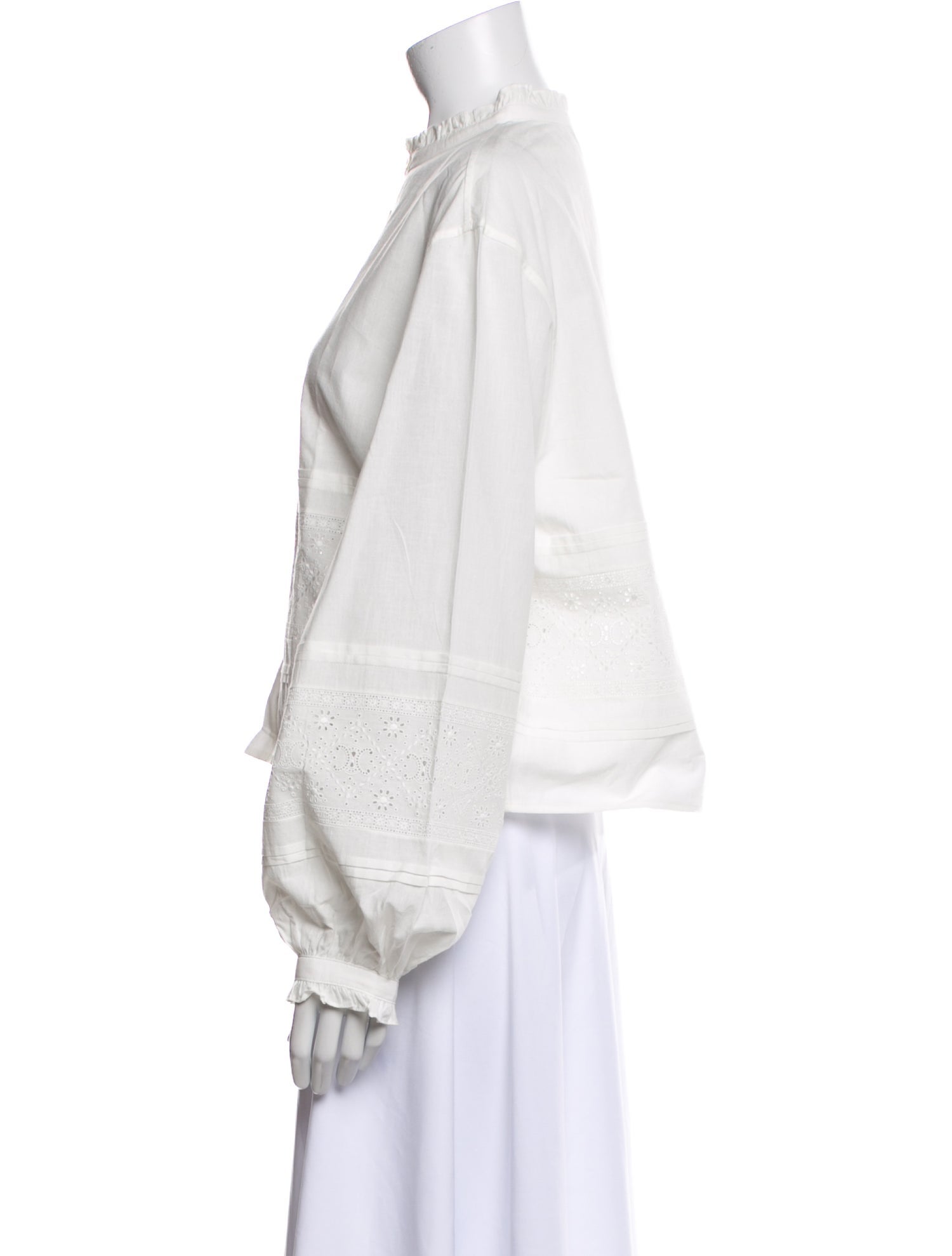 Celine Mock Neck Long Sleeve Crop Top