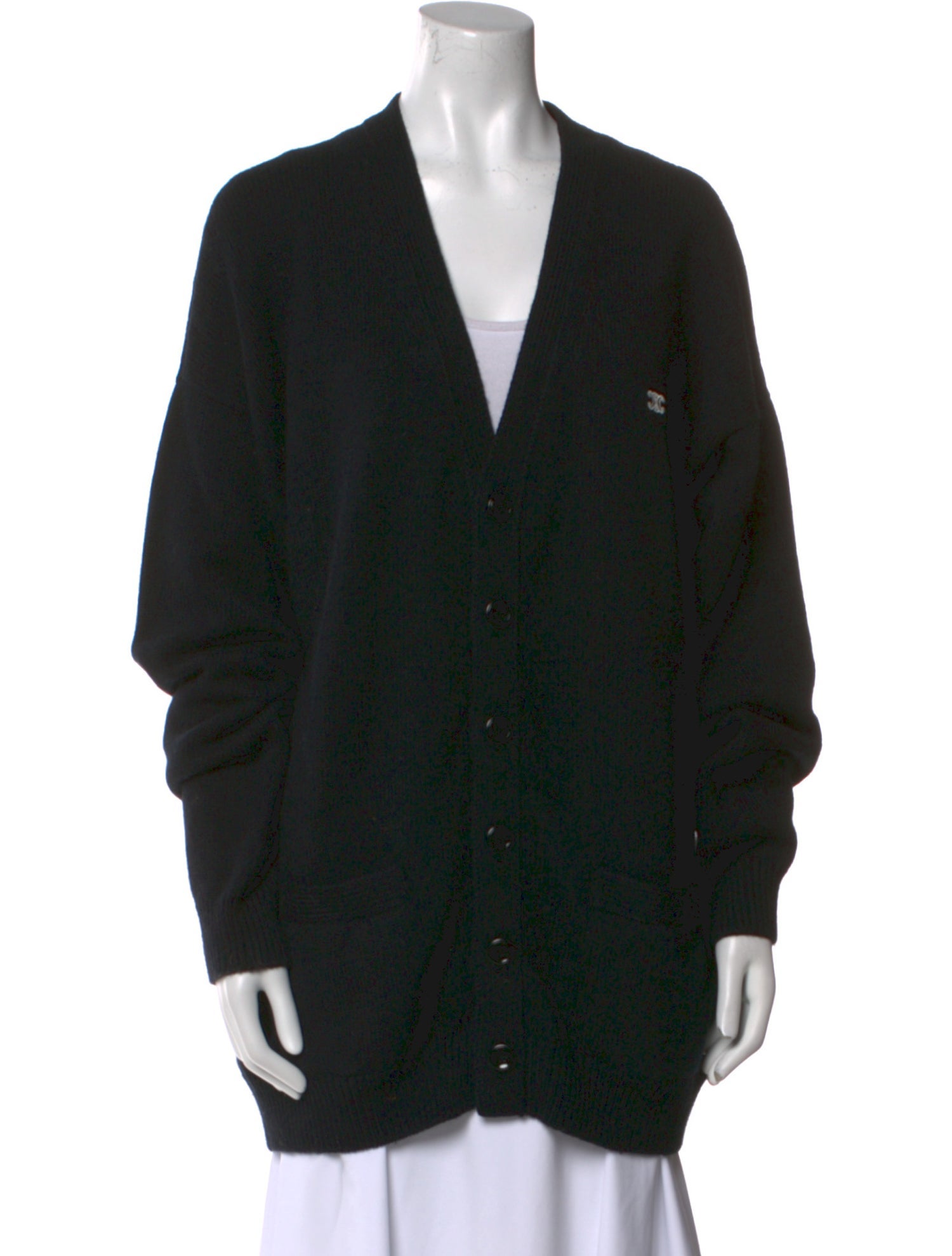 Celine Wool V-Neck Cardigan
