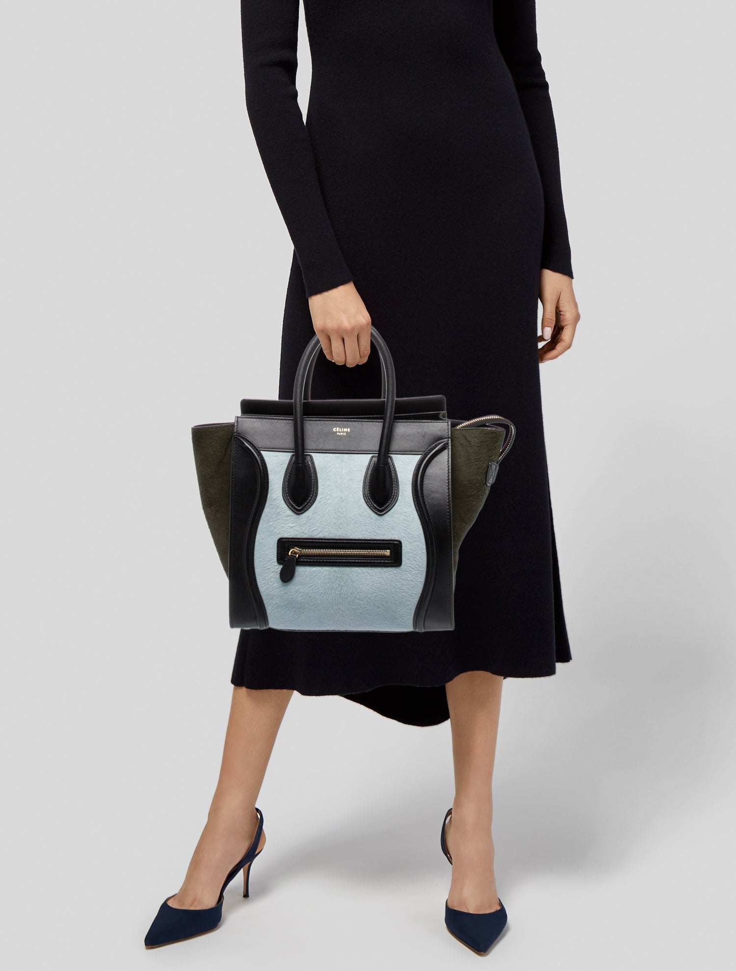 Celine Leather Luggage Mini