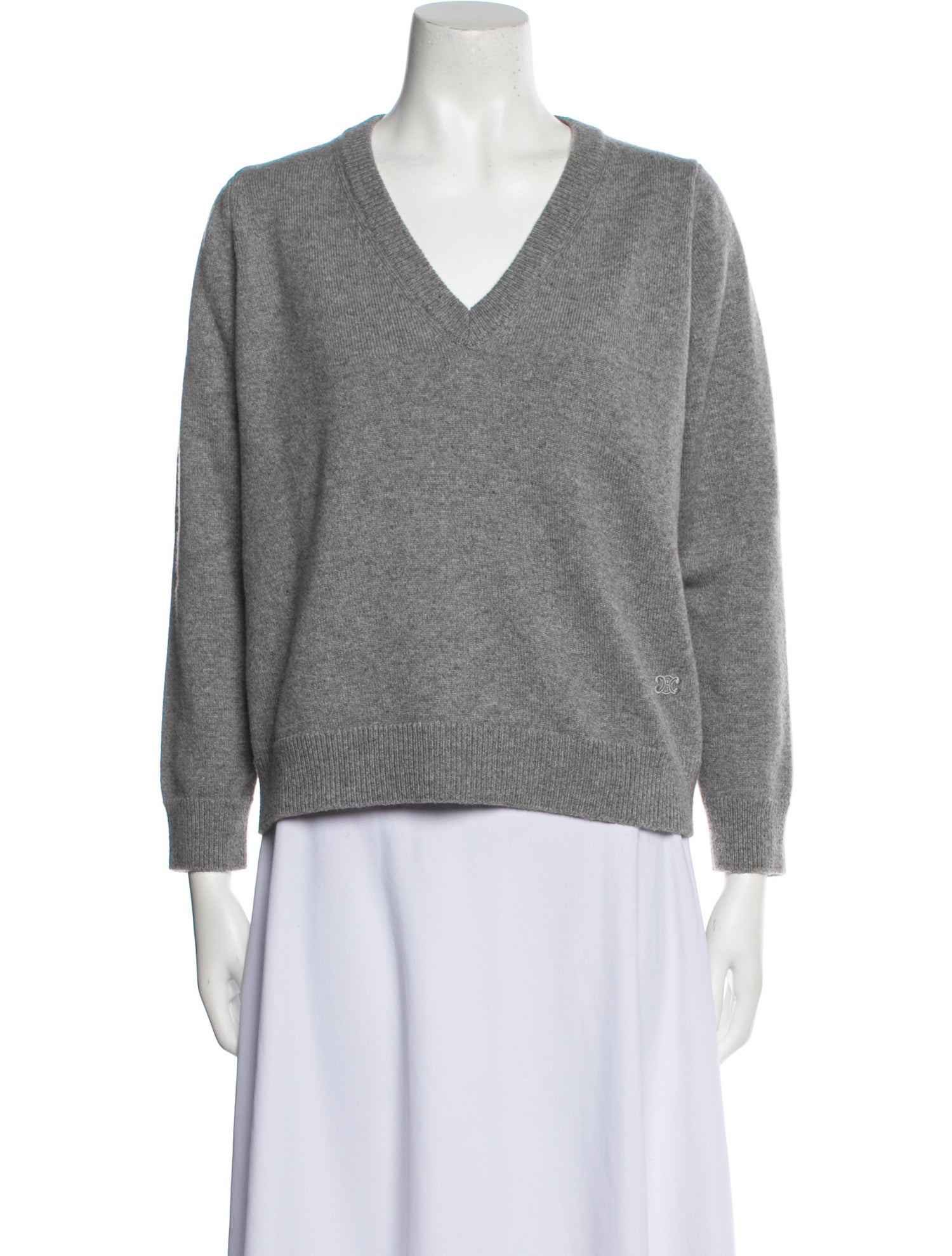 Celine Cashmere V-Neck Sweater
