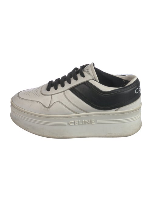 Celine Leather Colorblock Pattern Sneakers