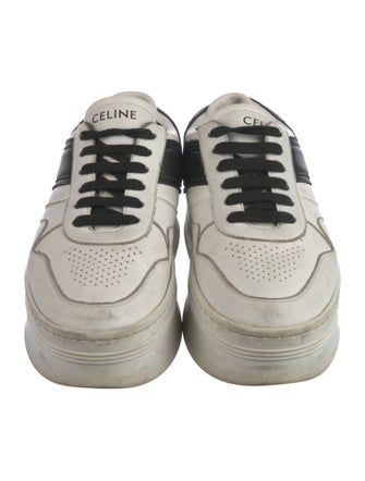 Celine Leather Colorblock Pattern Sneakers