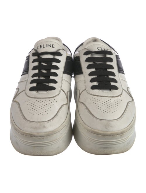 Celine Leather Colorblock Pattern Sneakers