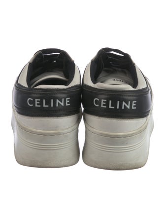 Celine Leather Colorblock Pattern Sneakers