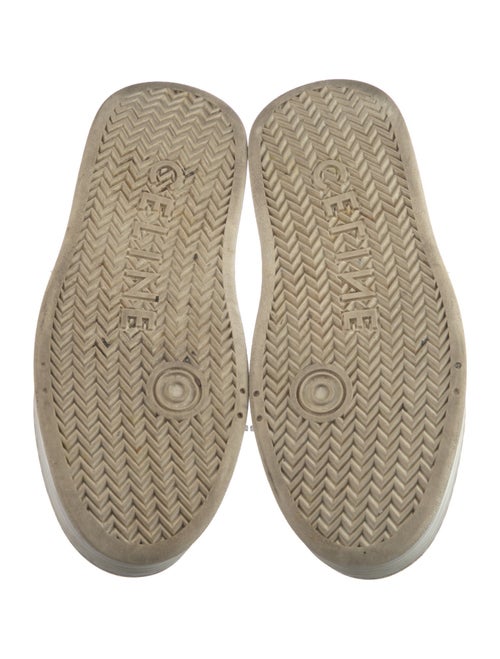 Celine Leather Colorblock Pattern Sneakers