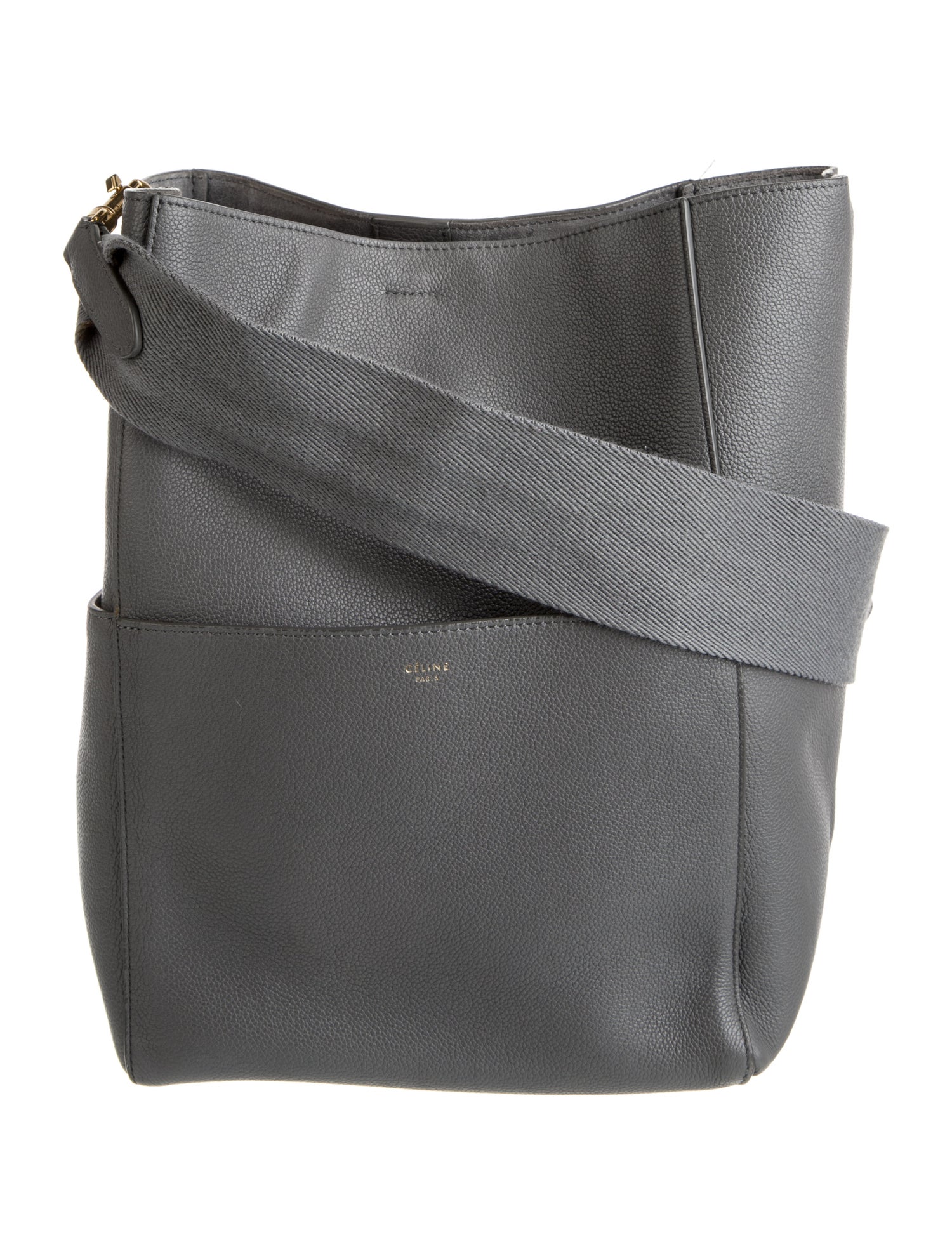 Celine Leather Seau Sangle