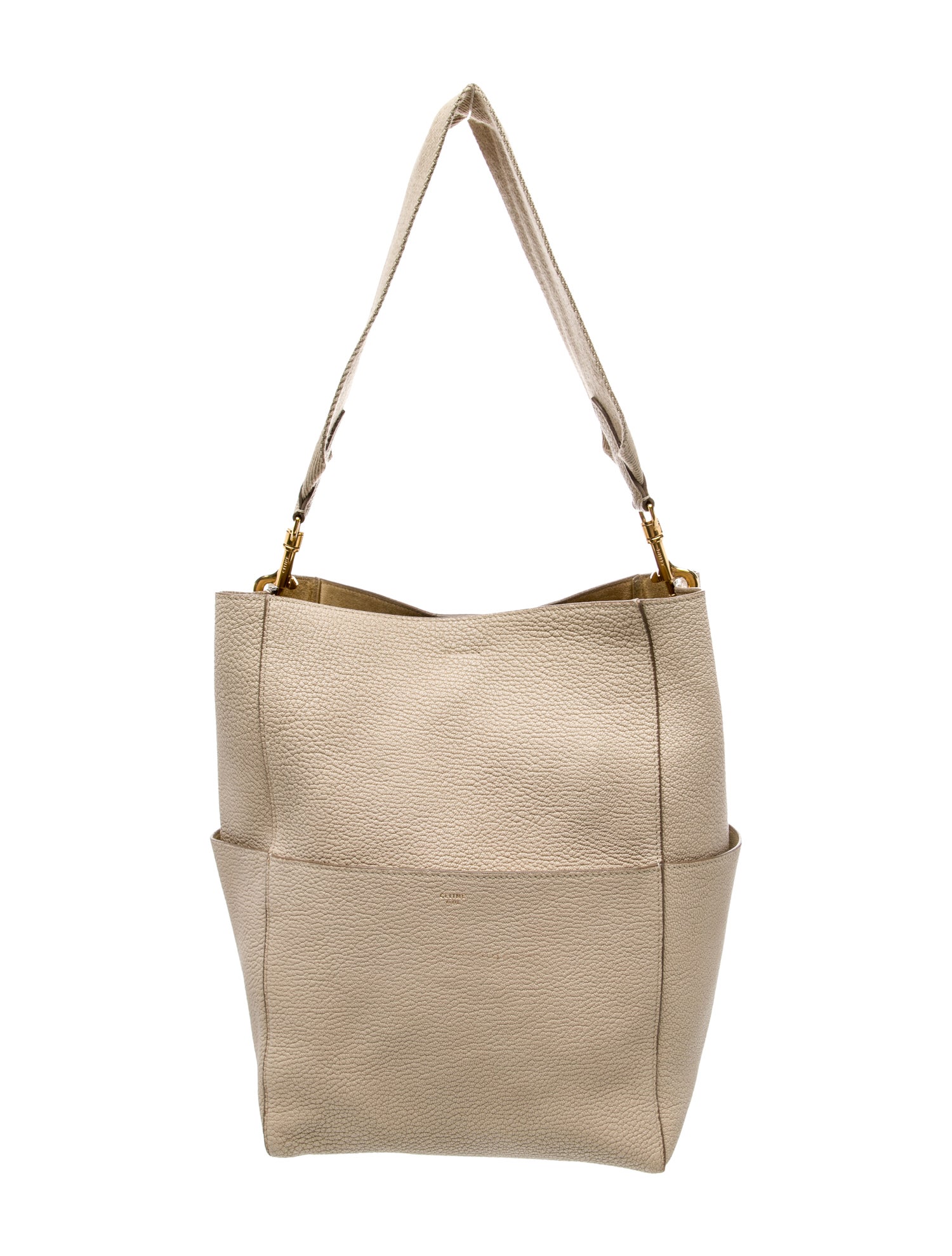 Celine Leather Seau Sangle