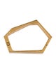Celine Stone Angular Hinged Bangle Bracelet