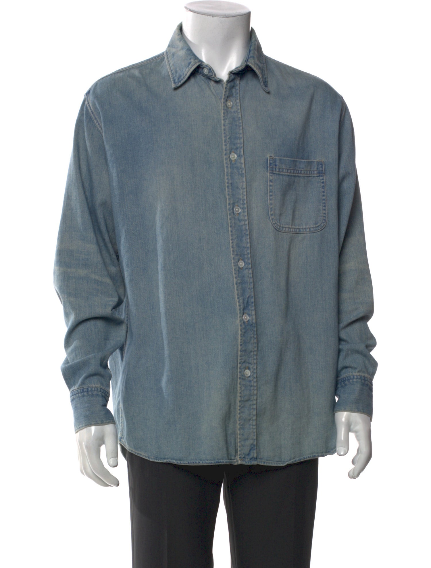 Celine Long Sleeve Denim Shirt
