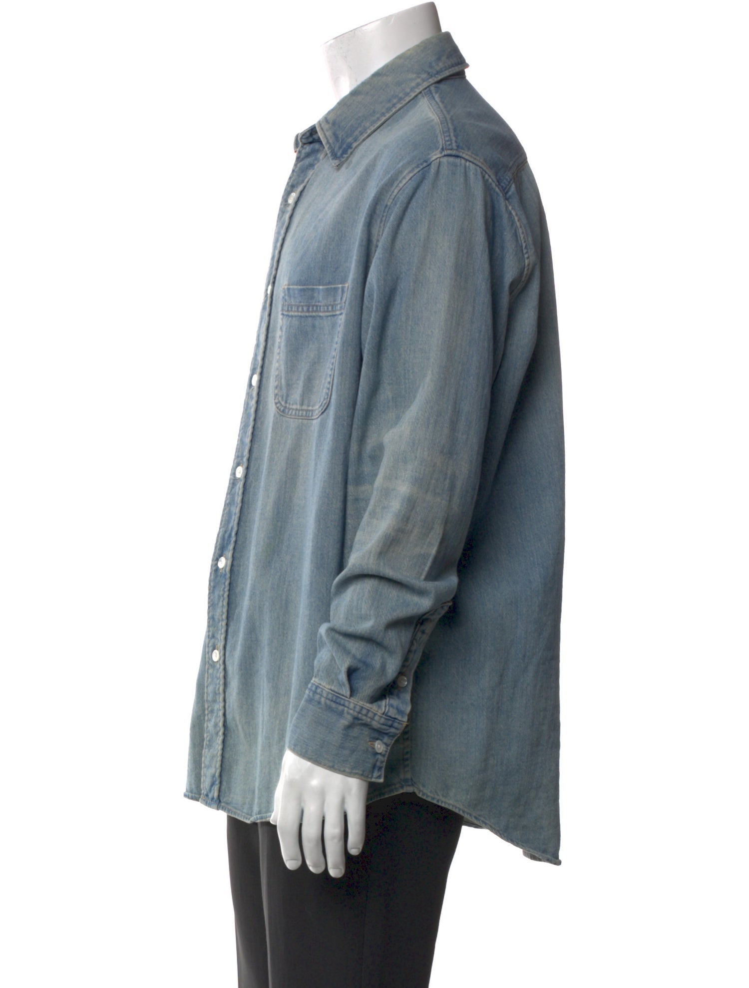 Celine Long Sleeve Denim Shirt