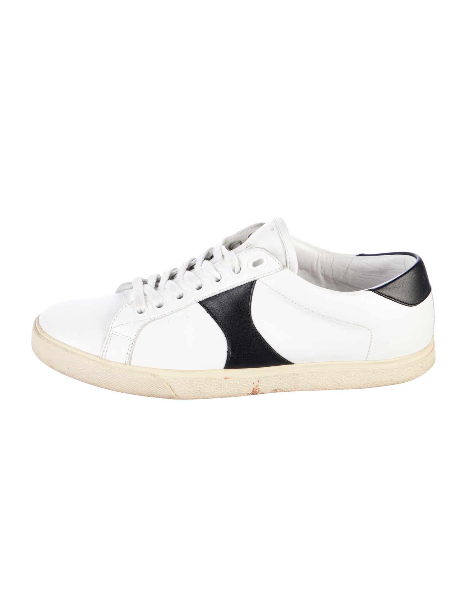 Celine Leather Colorblock Pattern Sneakers