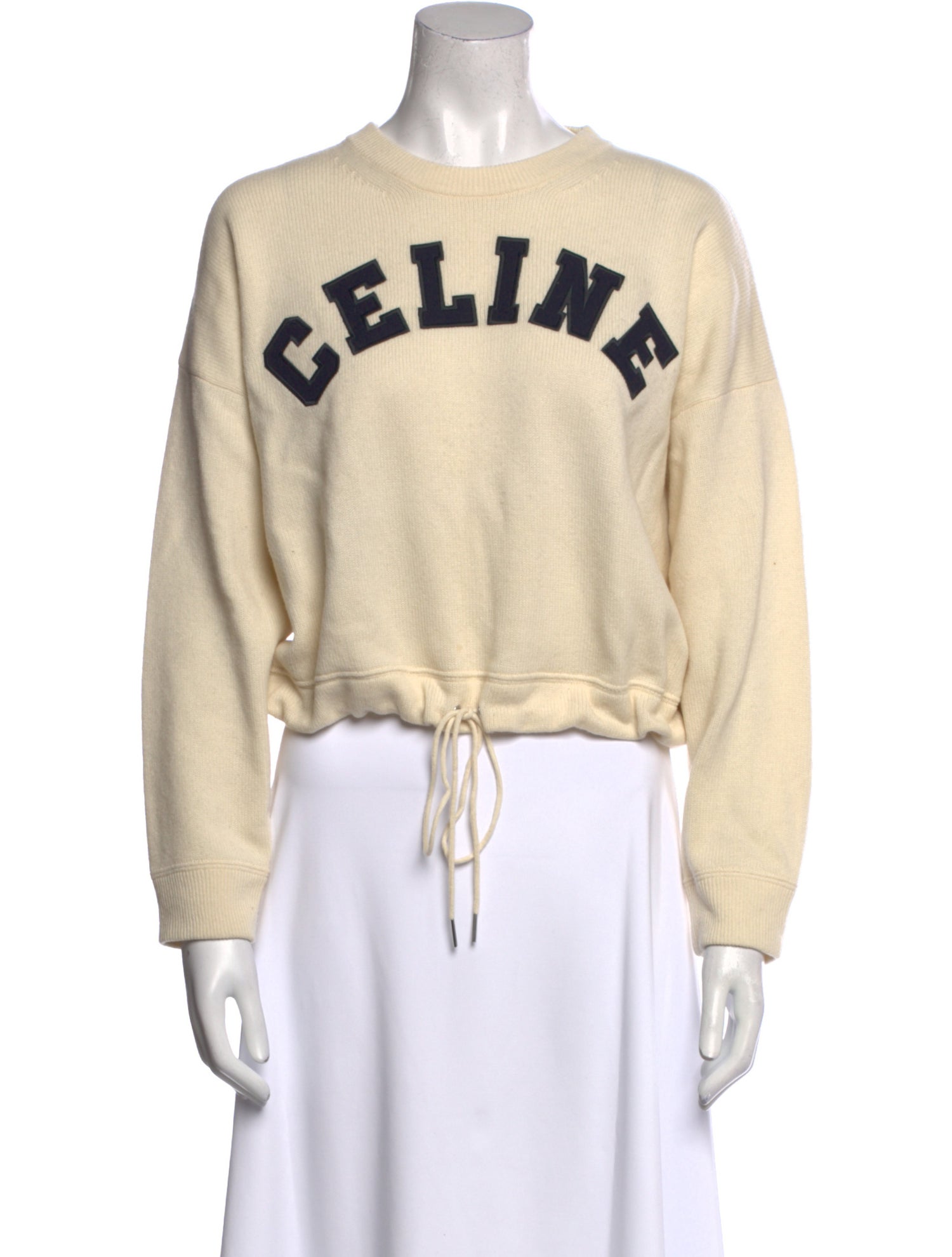 Celine Wool Graphic Print Sweater
