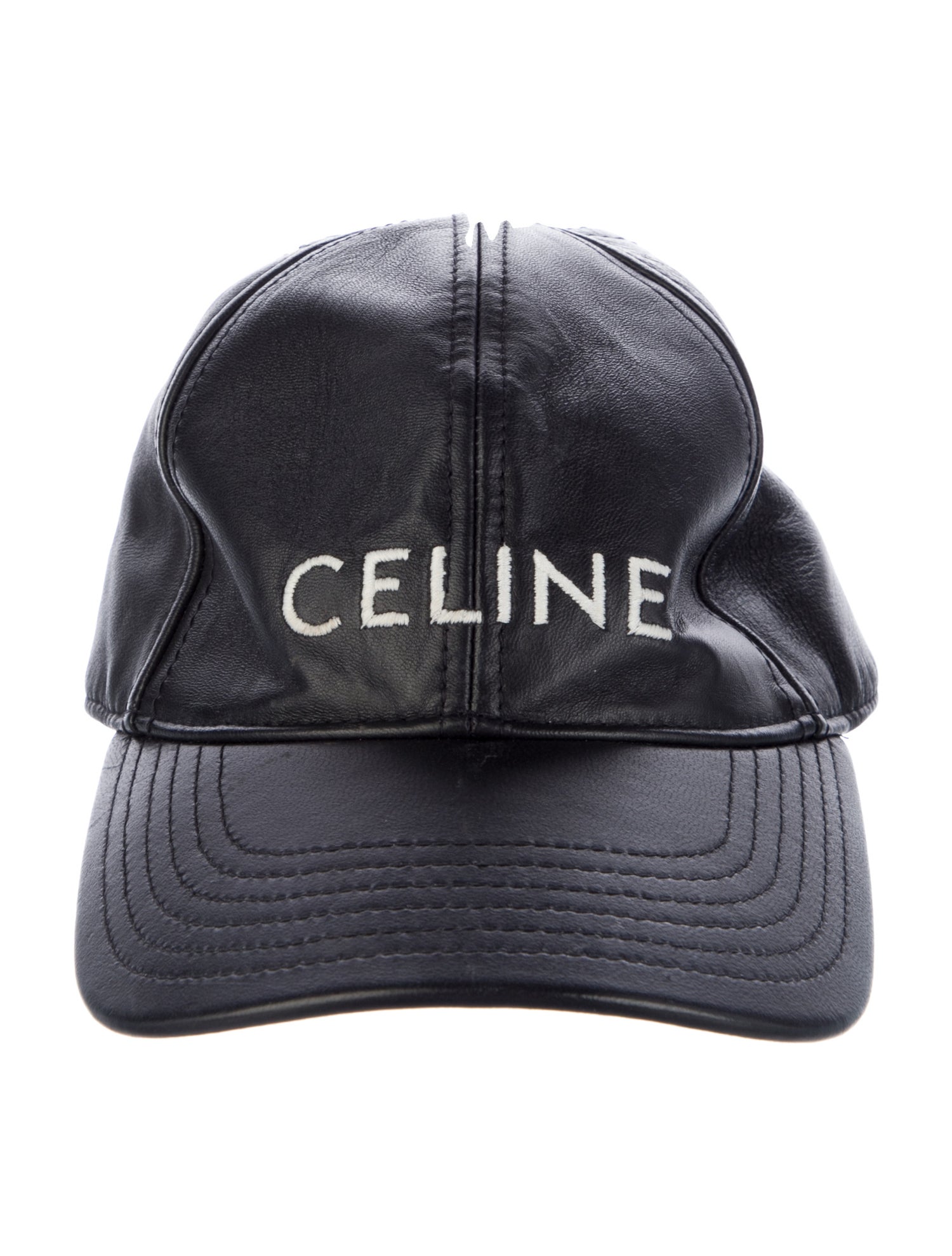 Celine Leather Baseball Cap
