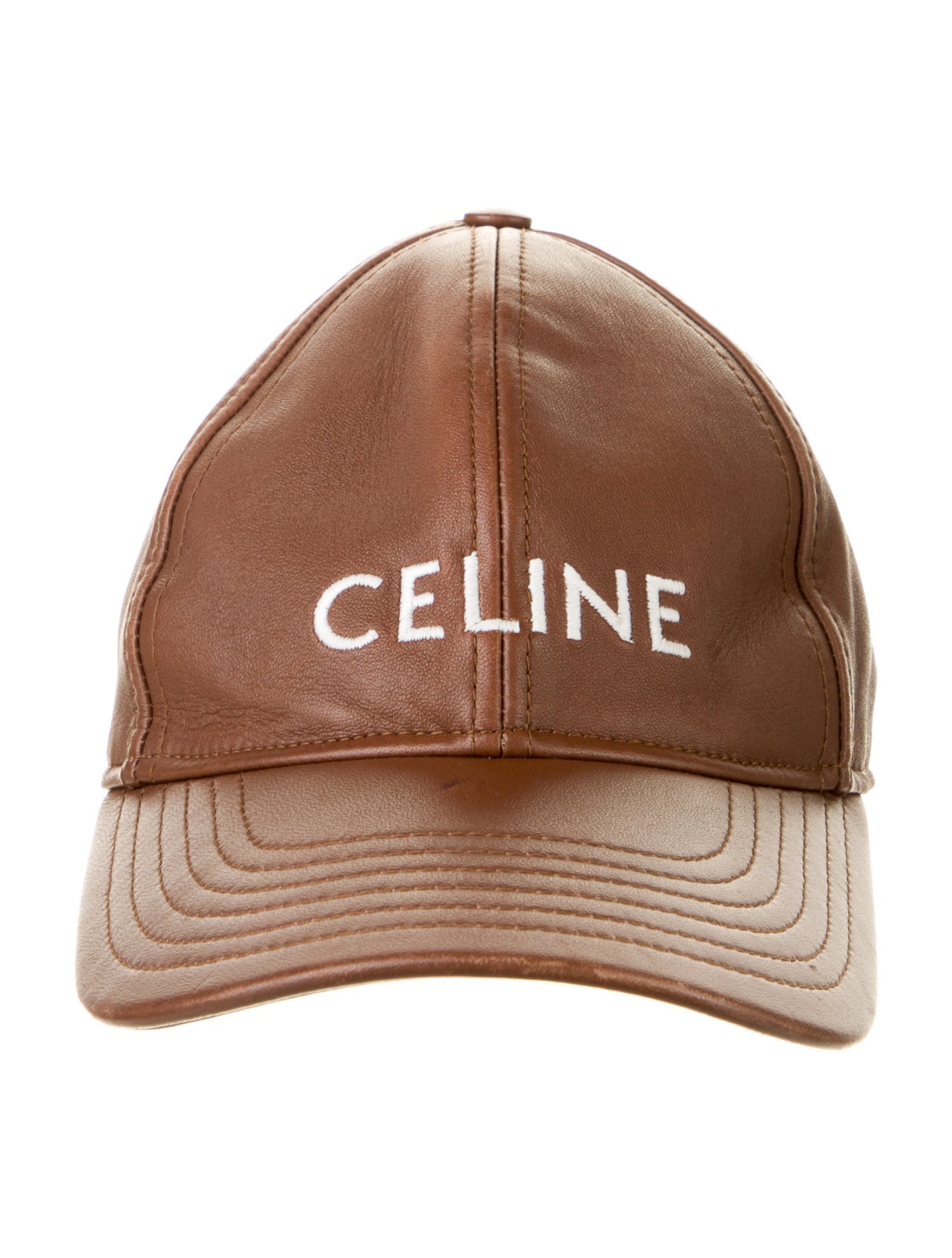 Celine Leather Baseball Cap