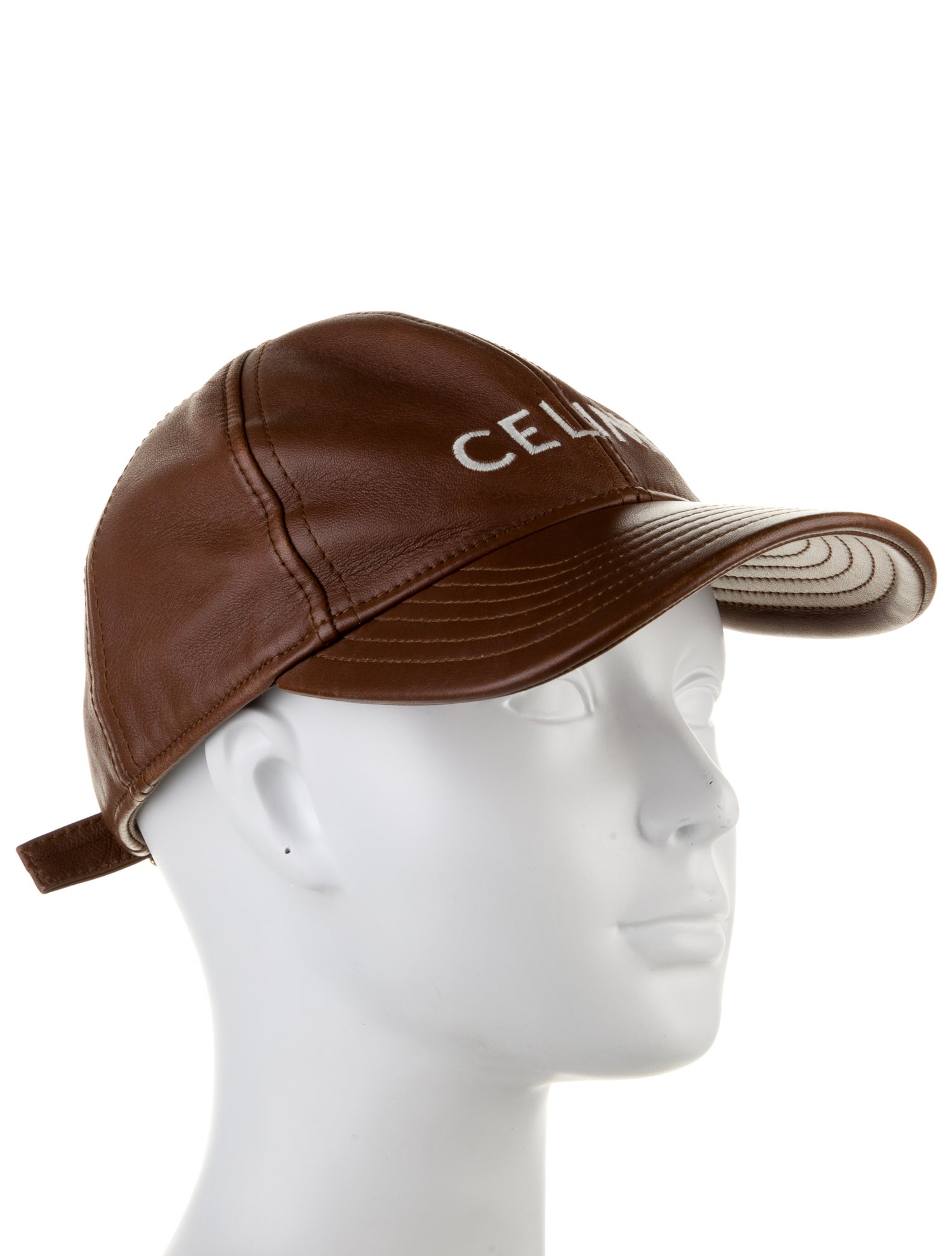 Celine Leather Baseball Cap