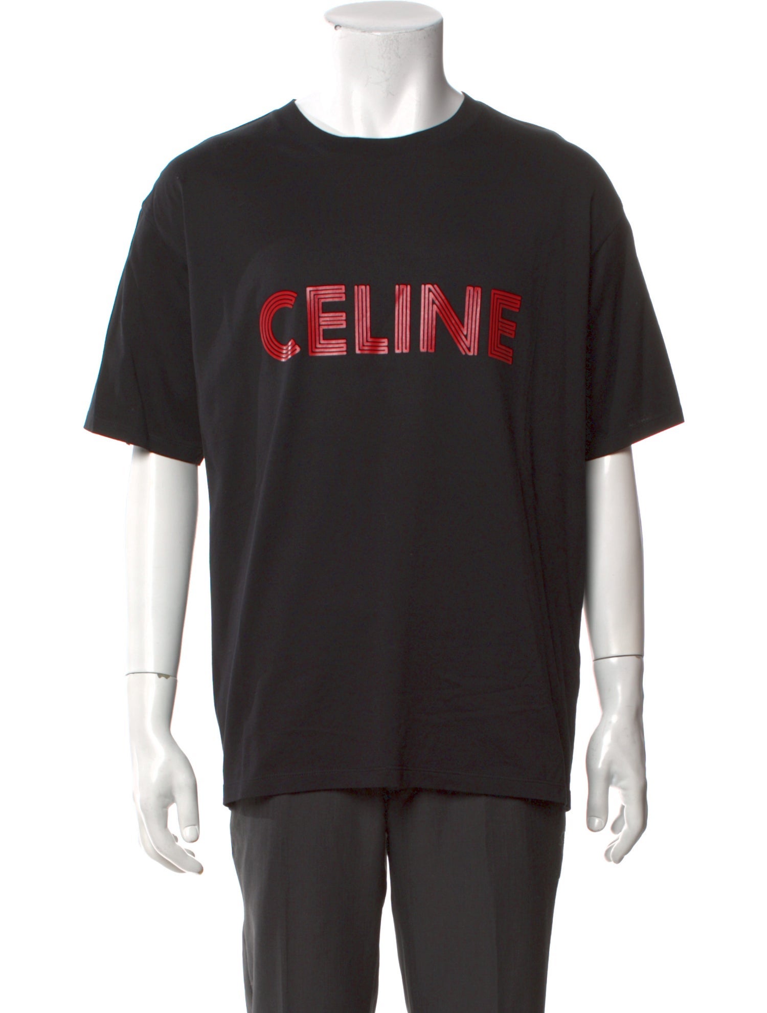 Celine Graphic Print Crew Neck T-Shirt