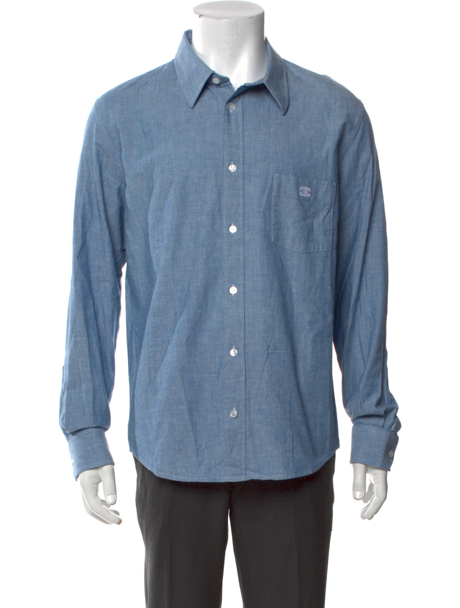 Celine Long Sleeve Denim Shirt