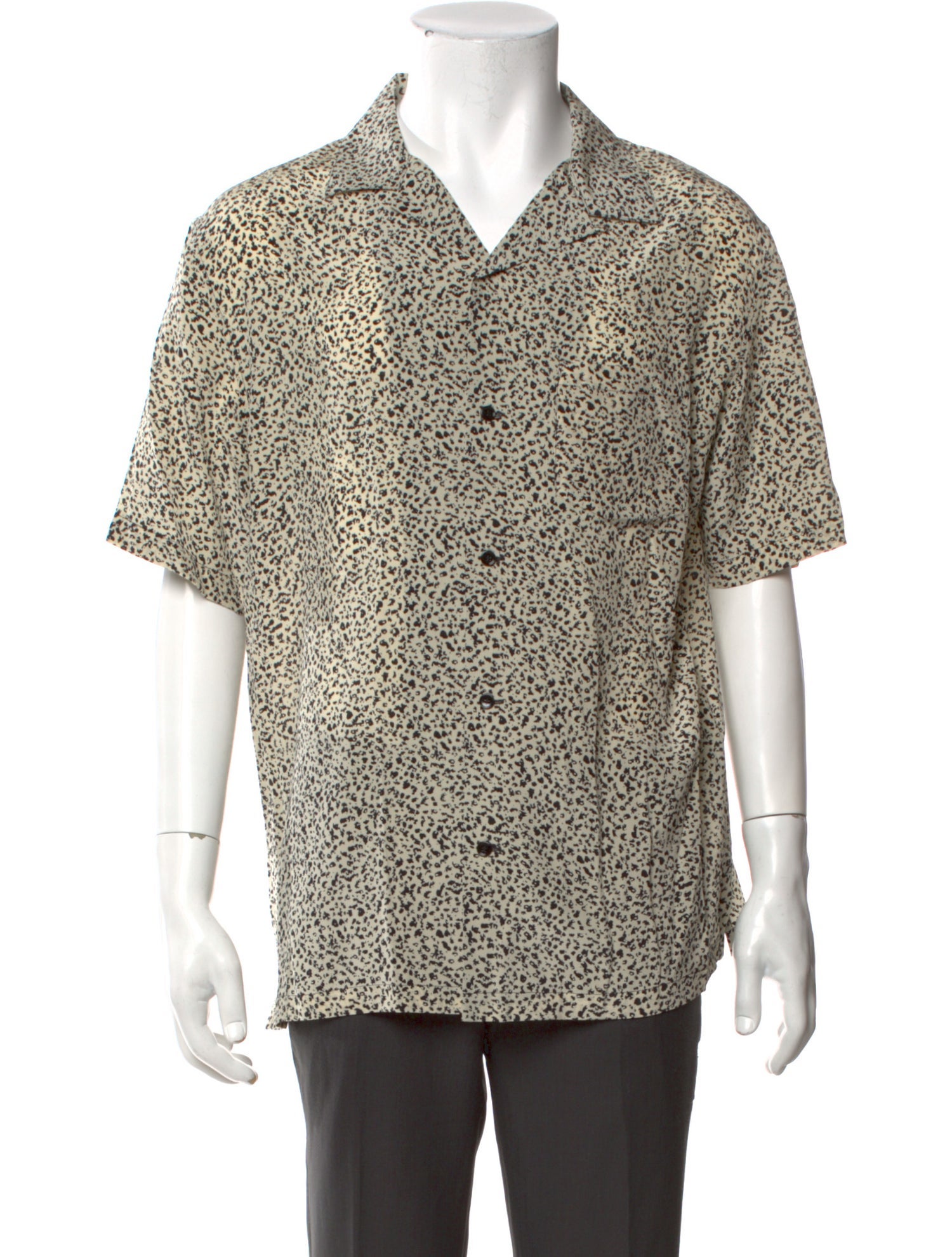 Celine Silk Animal Print Shirt