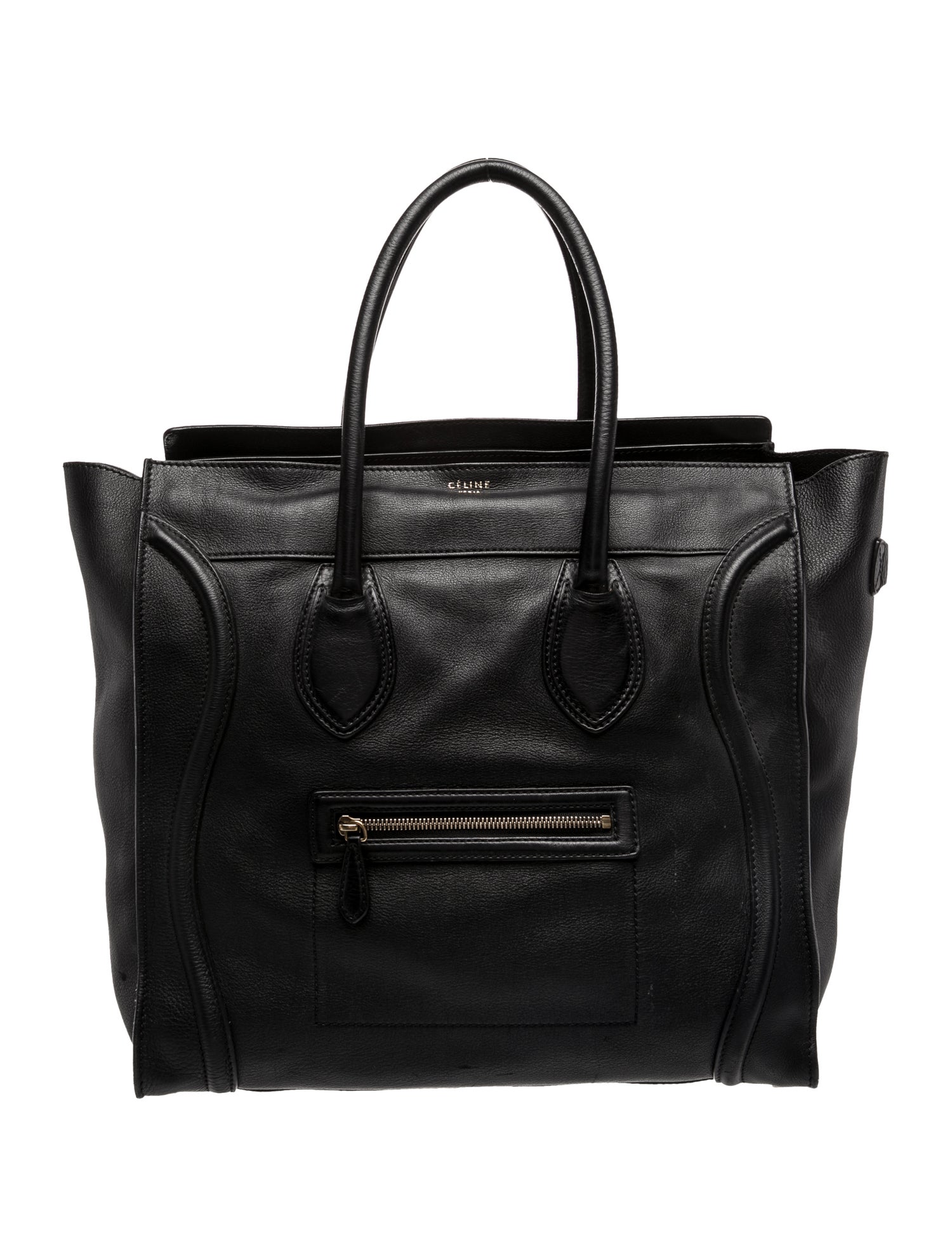 Celine Leather Luggage Large