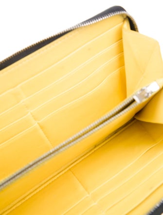 Celine Leather Printed Continental Wallet