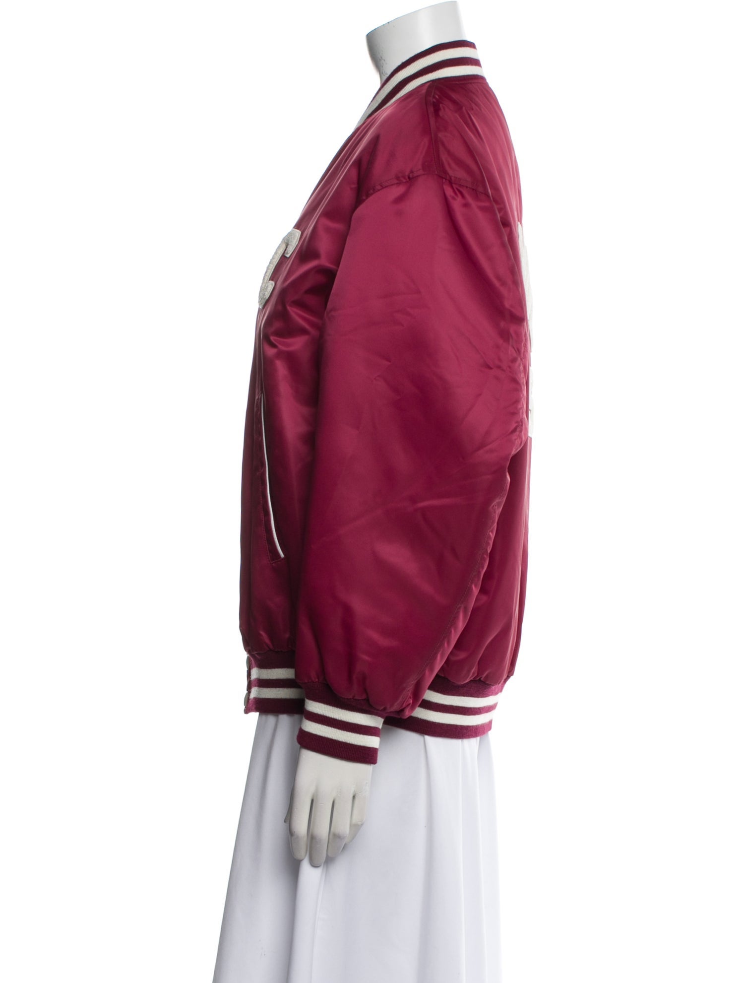 Celine Varsity Bomber Nylon Bomber Jacket