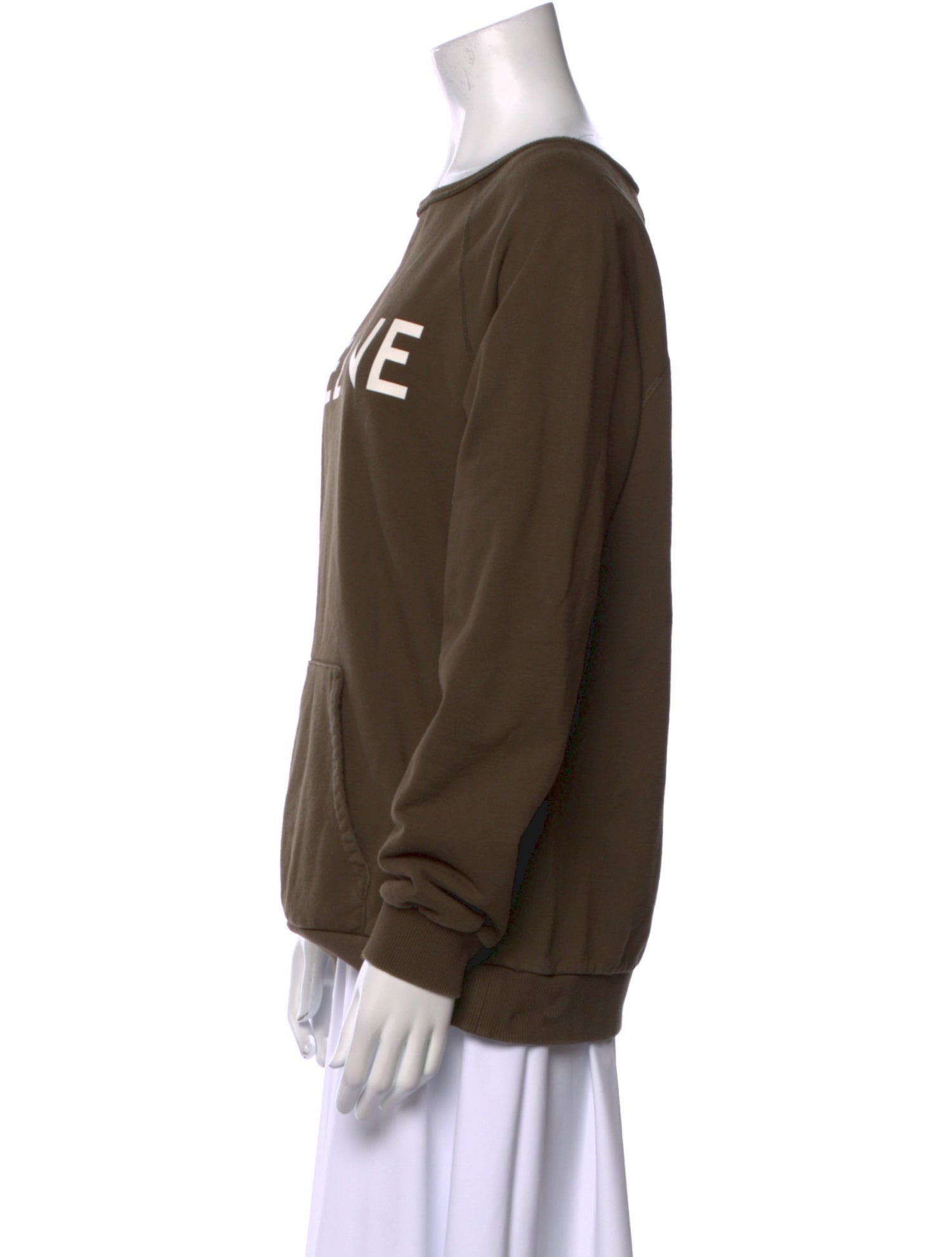 Celine Scoop Neck Long Sleeve Sweatshirt