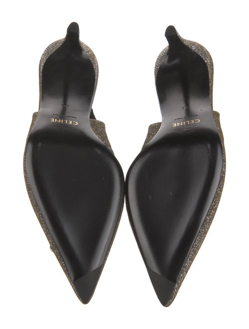 Celine Canvas Slingback Pumps