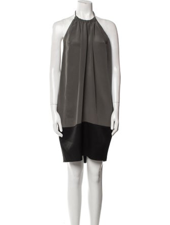 Celine Silk Knee-Length Dress