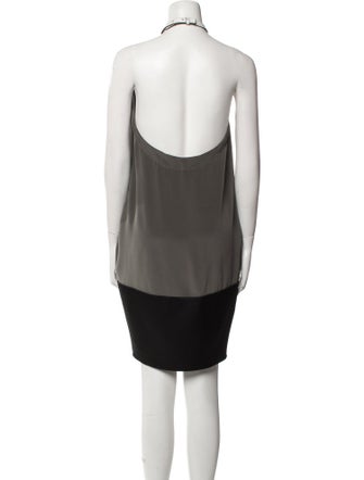 Celine Silk Knee-Length Dress