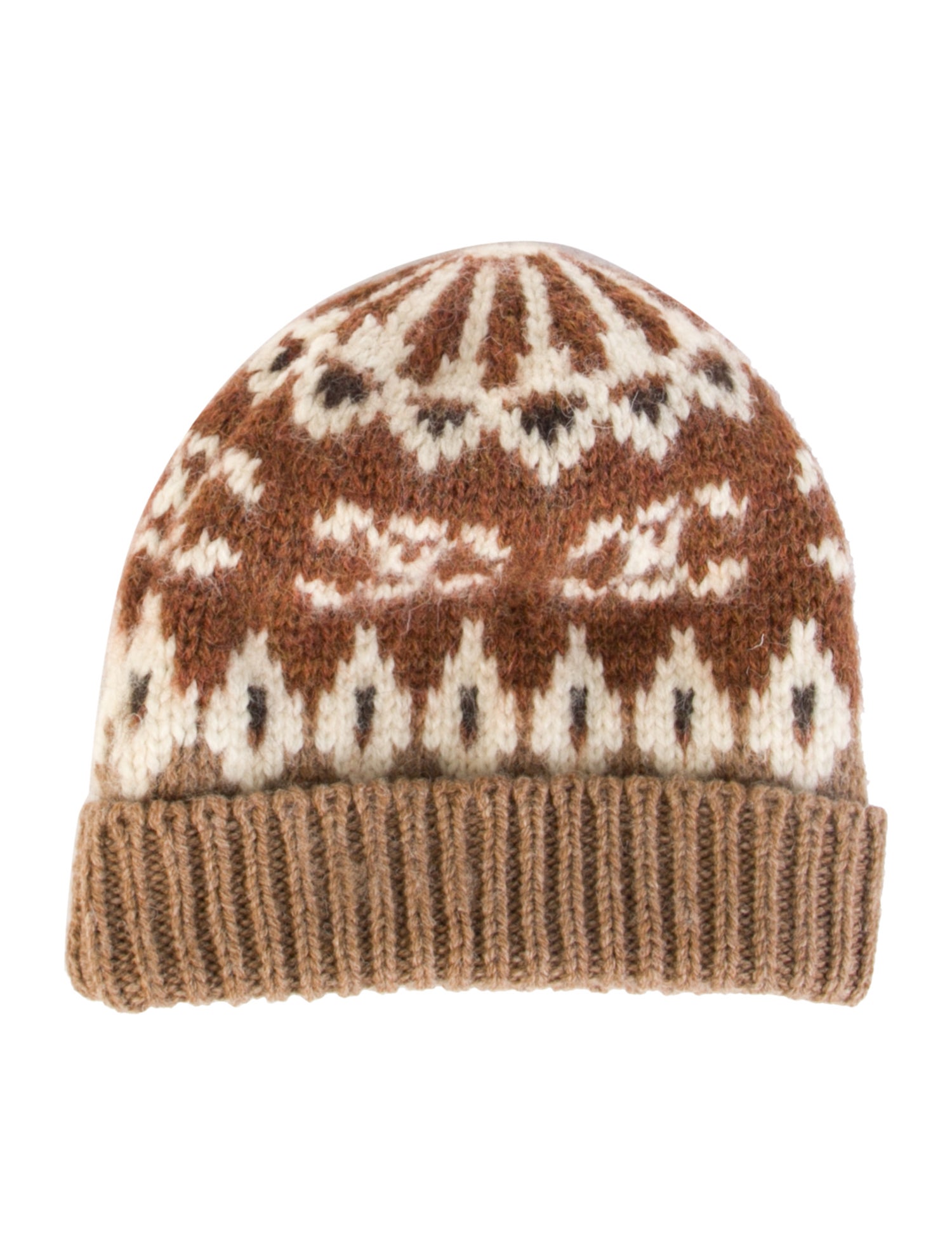 Celine Triomphe Fair Isle Beanie