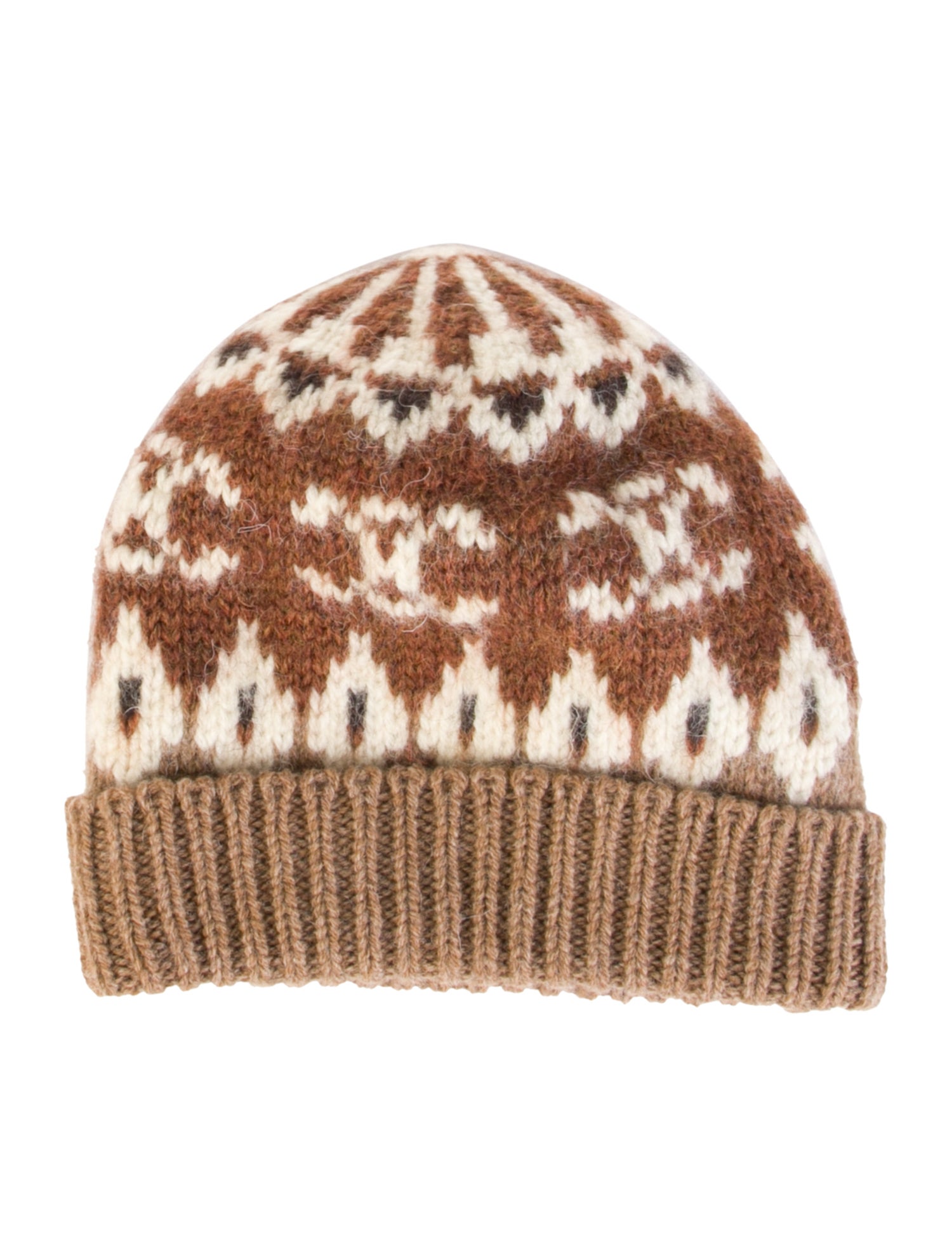 Celine Triomphe Fair Isle Beanie